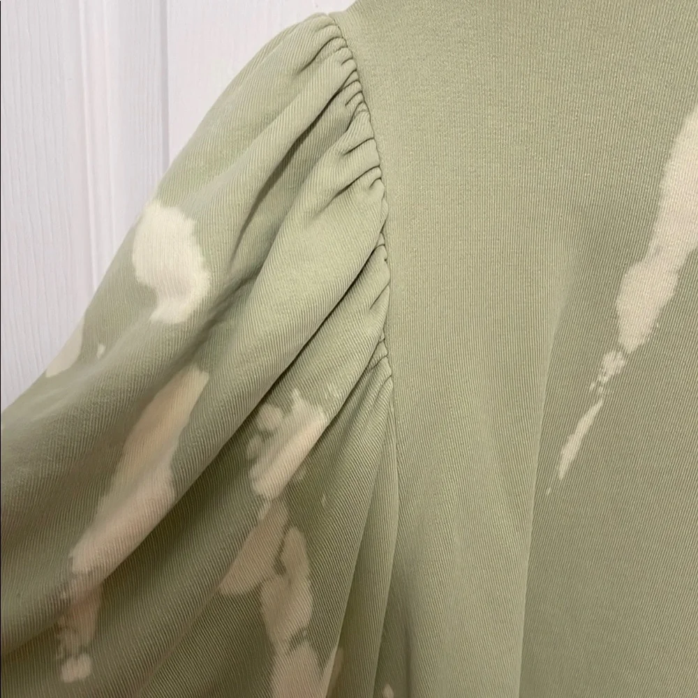 All Saints Green and Cream Tie-Dye Sweatshirt - Picture 4 of 5